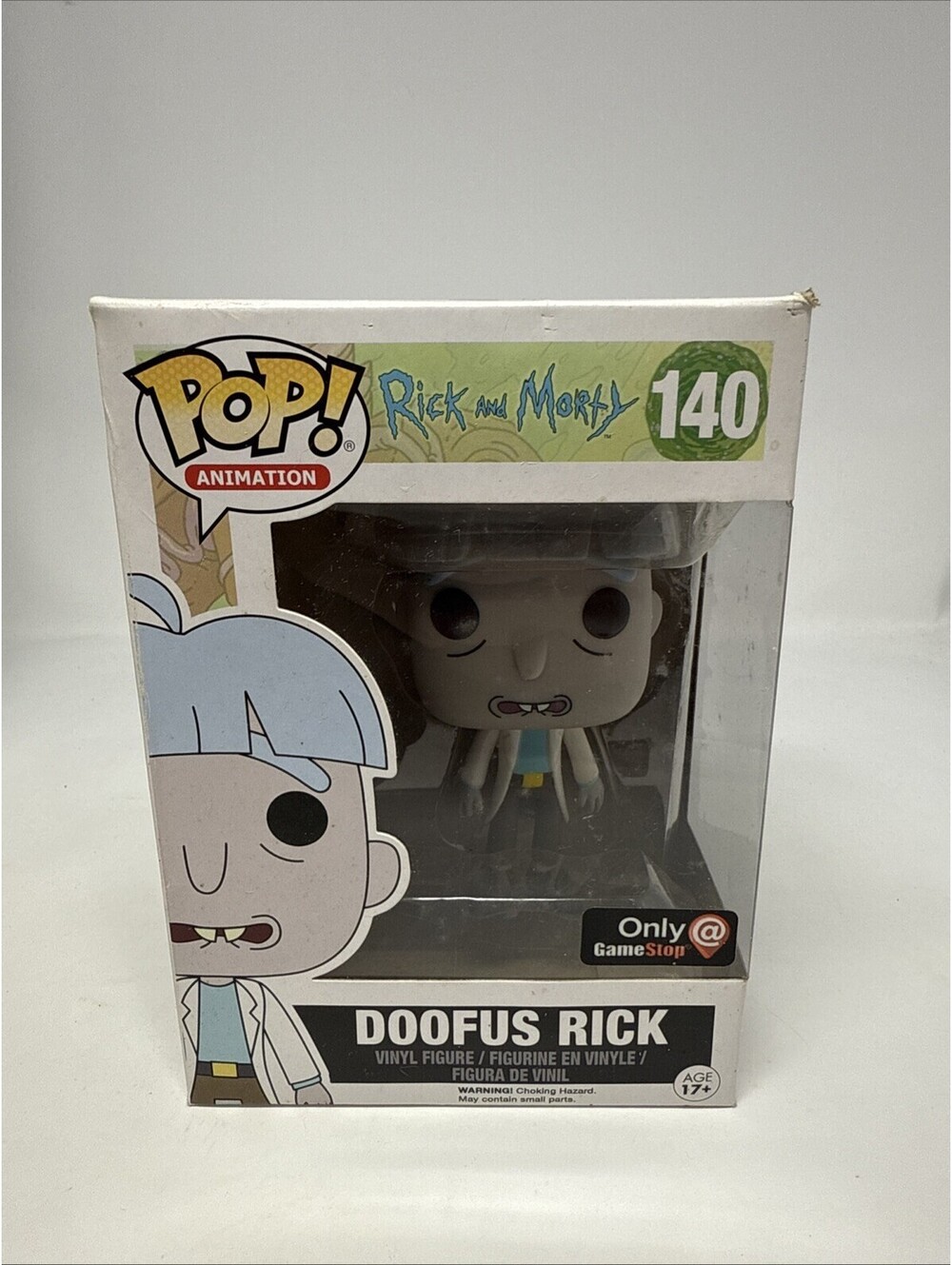 Funko Pop! Rick and Morty Doofus Rick #140 GameStop Exc Vinyl Figure